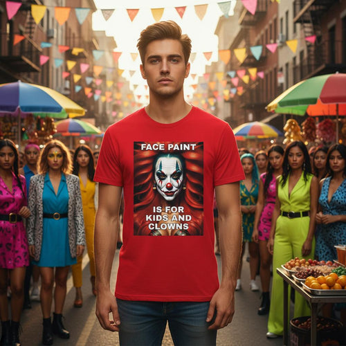 Clown Makeup T-Shirt – 100% Cotton
