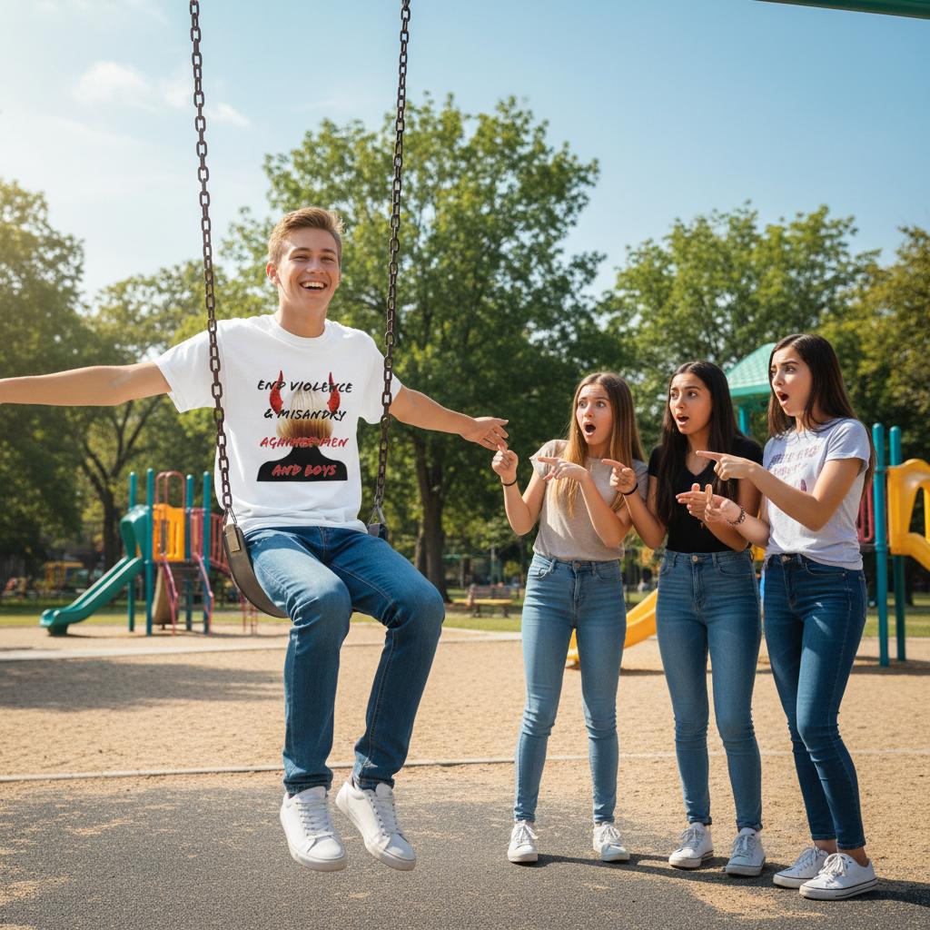 End Violence & Misandry T-Shirt – 100% Cotton