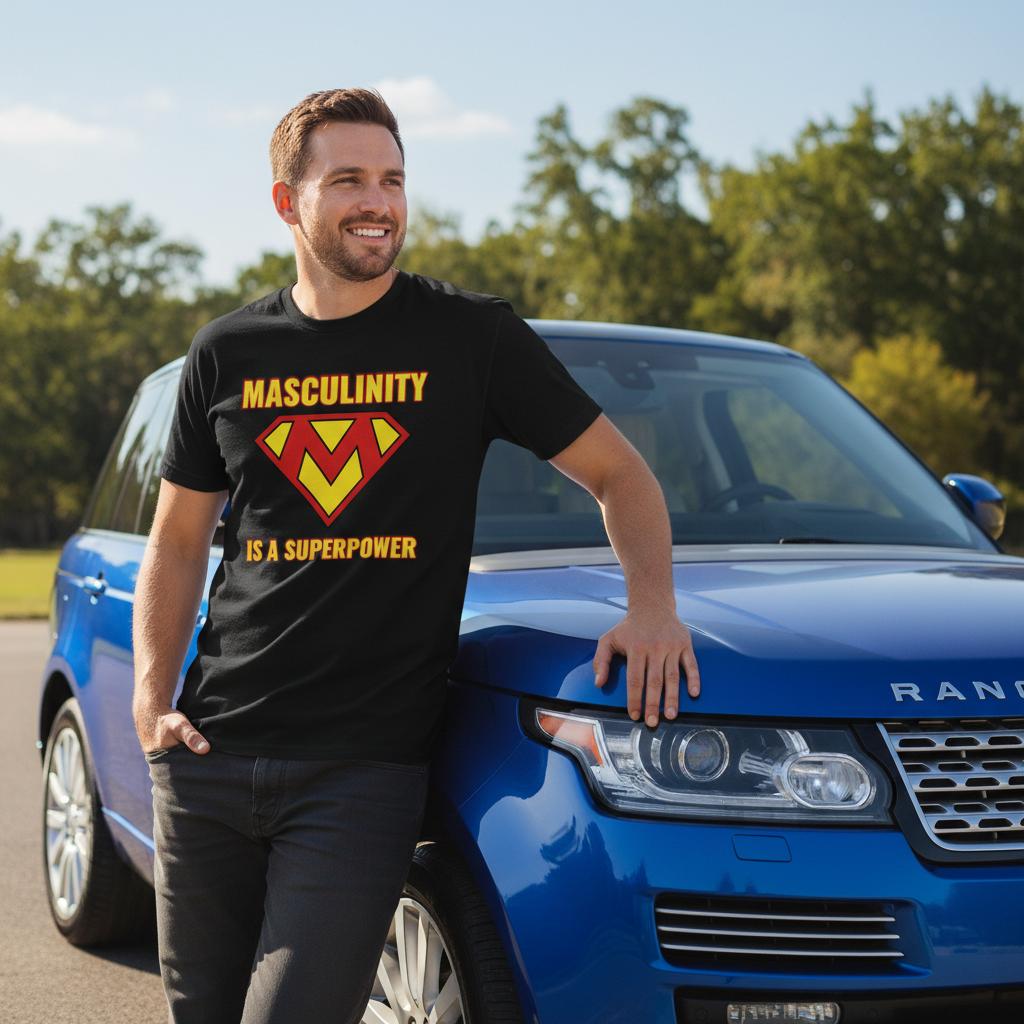 Masculinity is a Superpower T-Shirt – 100% Cotton