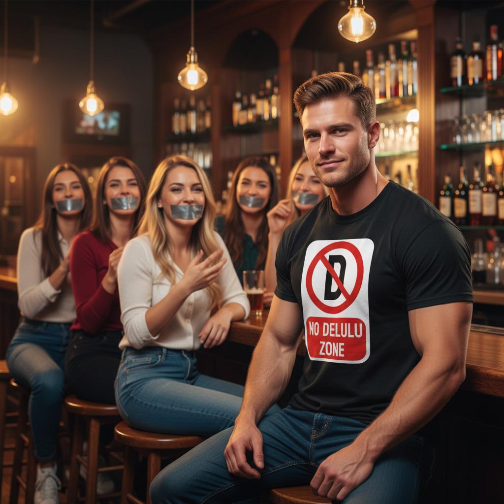 No Delulu T-Shirt – 100% Cotton